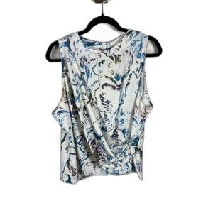 NWT Calia Wrap Front Tissue Tank Women’s XXL | Multicolor UPF 50+ Active Tank